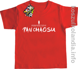 Perfekcyjny PAN CHAOSU - koszulka dziecięca - czerwona