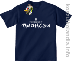 Perfekcyjny PAN CHAOSU - koszulka dziecięca - granatowa