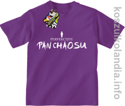 Perfekcyjny PAN CHAOSU - koszulka dziecięca - fioletowa