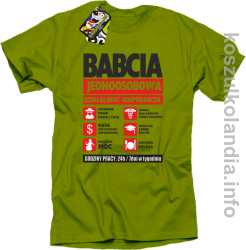 BABCIA - Jednoosobowa działalność gospodarcza - koszulka standard kiwi