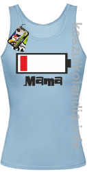 MAMA Bateria do ładowania - top damski - błękitna