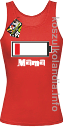 MAMA Bateria do ładowania - top damski - czerwona