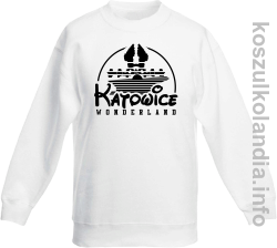 Katowice Wonderland - Bluza bez kaptura dziecięca - biała
