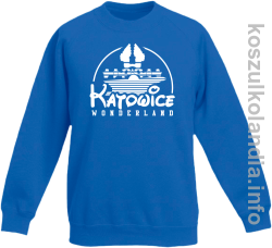 Katowice Wonderland - Bluza bez kaptura dziecięca - niebieska