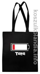 Tata Bateria do ładowania - torba bawełniana - czarna