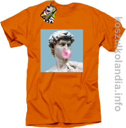Posąg z gumą do żucia - Koszulka męska pomarańcz 