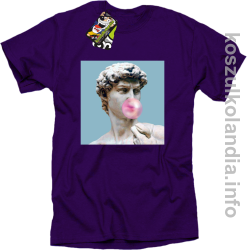 Posąg z gumą do żucia - Koszulka męska fiolet