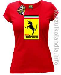Unicorn Italia Parody Ferrari - koszulka damska 4