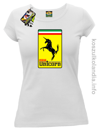 Unicorn Italia Parody Ferrari - koszulka damska 8
