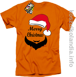 Merry Christmas Barber - Koszulka męska pomarańcz 