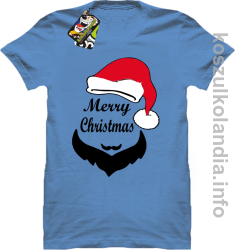 Merry Christmas Barber - Koszulka męska błękit 