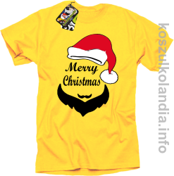Merry Christmas Barber - Koszulka męska żółta 