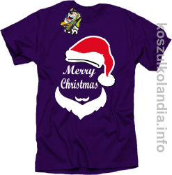 Merry Christmas Barber - Koszulka męska fioletowa 