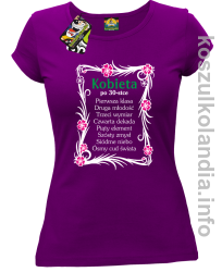 Kobieta po 30 Osiem Cudów Świata - Koszulka damska fiolet 