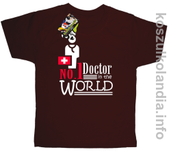 No.1 Doctor in the world - koszulka dziecięca - brązowa