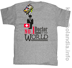 No.1 Doctor in the world - koszulka dziecięca - melanż