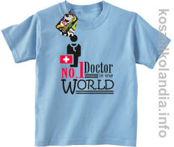 No.1 Doctor in the world - koszulka dziecięca - błękitna