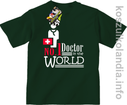 No.1 Doctor in the world - koszulka dziecięca - butelkowa