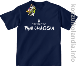 Perfekcyjna PANI CHAOSU - koszulka dziecięca - granatowa