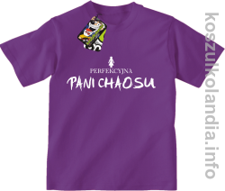 Perfekcyjna PANI CHAOSU - koszulka dziecięca - fioletowa
