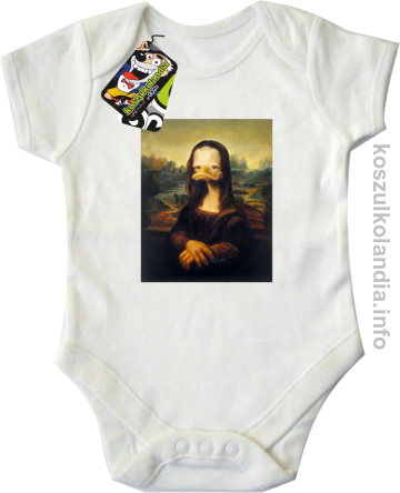 MonaLisa Mother Ducker - Body dziecięce białe 