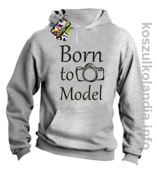 Born to model - Longsleeve - bluza z kapturem - melanż