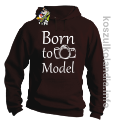 Born to model - Longsleeve - bluza z kapturem - brązowy