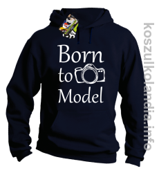 Born to model - Longsleeve - bluza z kapturem - granatowy