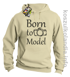 Born to model - Longsleeve - bluza z kapturem - beżowy