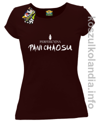 Perfekcyjna PANI CHAOSU - koszulka damska - brązowa