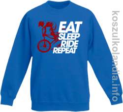 EAT SLEEP Ride Repeat niebieski