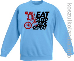 EAT SLEEP Ride Repeat błękitny