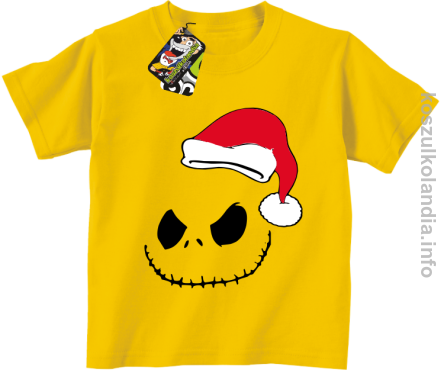 Halloween Santa Claus - Koszulka dziecięca żółta 