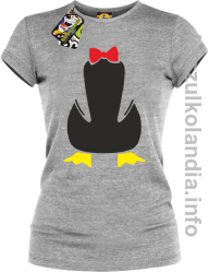 Pingwin no head bez głowy - koszulki damskie - melanż