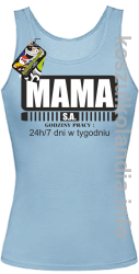 MAMA S.A.  24h/7 dni w tygodniu - top damski - błękitna