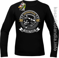 Motorcycles Life Fast Die Hard Original Design Skull - Longsleeve męski czarny 