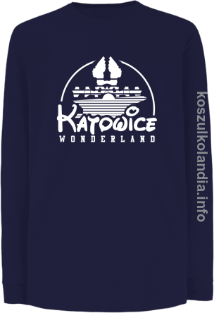 Katowice Wonderland - Longsleeve dziecięcy - granatowy