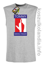 Tommy Middle Finger - bezrękawnik męski - melanż