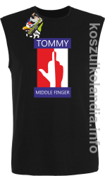 Tommy Middle Finger - bezrękawnik męski - czarna