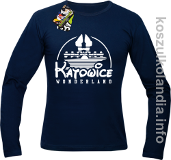 Katowice Wonderland - Longsleeve męski - granatowy