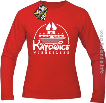 Katowice Wonderland - Longsleeve męski - czerwony