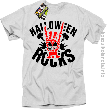 Halloween Rocks białą
