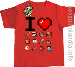 I love old games Treasures - koszulka dziecięca -15