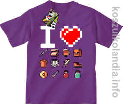 I love old games Treasures - koszulka dziecięca -4