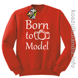 Born to model - Longsleeve - bluza z nadrukiem bez kaptura - czerwony