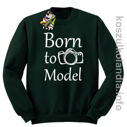 Born to model - Longsleeve - bluza z nadrukiem bez kaptura - butelkowy