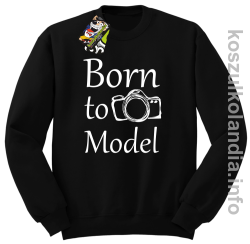 Born to model - Longsleeve - bluza z nadrukiem bez kaptura - czarny