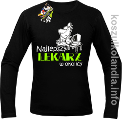 Najlepszy lekarz w okolicy - longsleeve męski - czarny