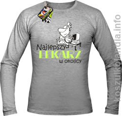 Najlepszy lekarz w okolicy - longsleeve męski - melanż