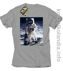 Kosmonauta z deskorolką - Koszulka męska melanż 